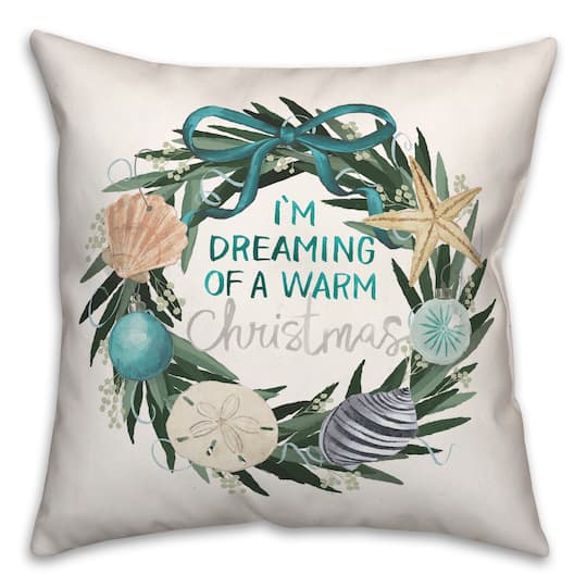 I&#x27;m Dreaming of a Warm Christmas Throw Pillow